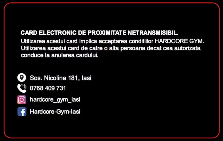 Hardcore card back
