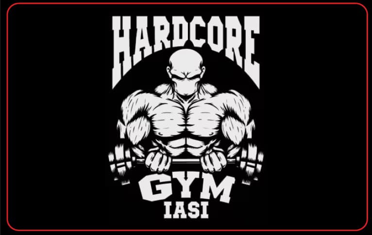Hardcore card front